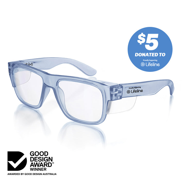 Fusions Blue Frame Clear Lens FBLC100