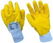 Yellow Glass Gripper Glove
