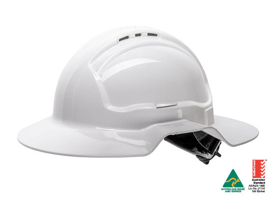Type 1 Broad Brim Hard Hat - Vented