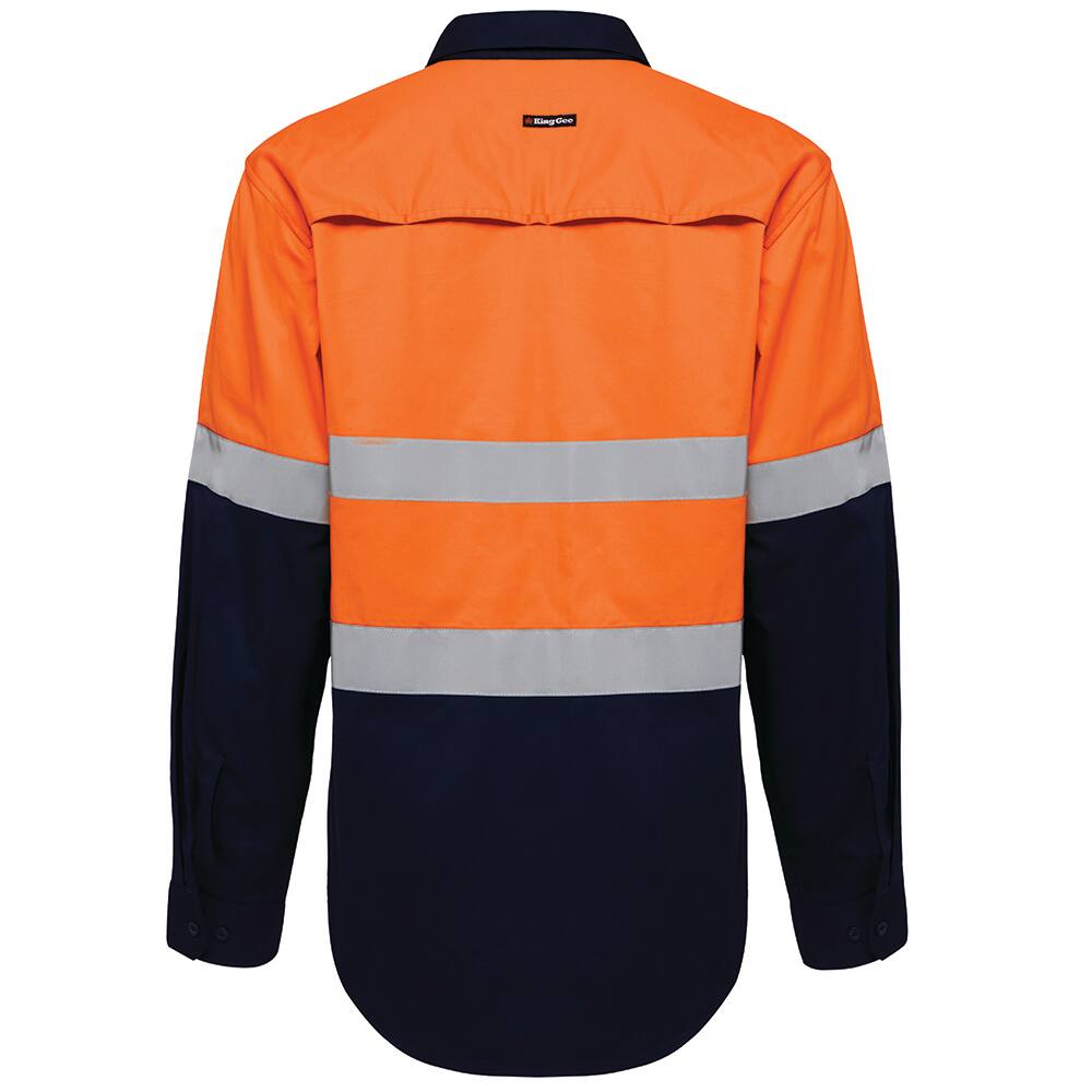 King Gee Closed Front - Men's Longsleeve Cotton Shirt