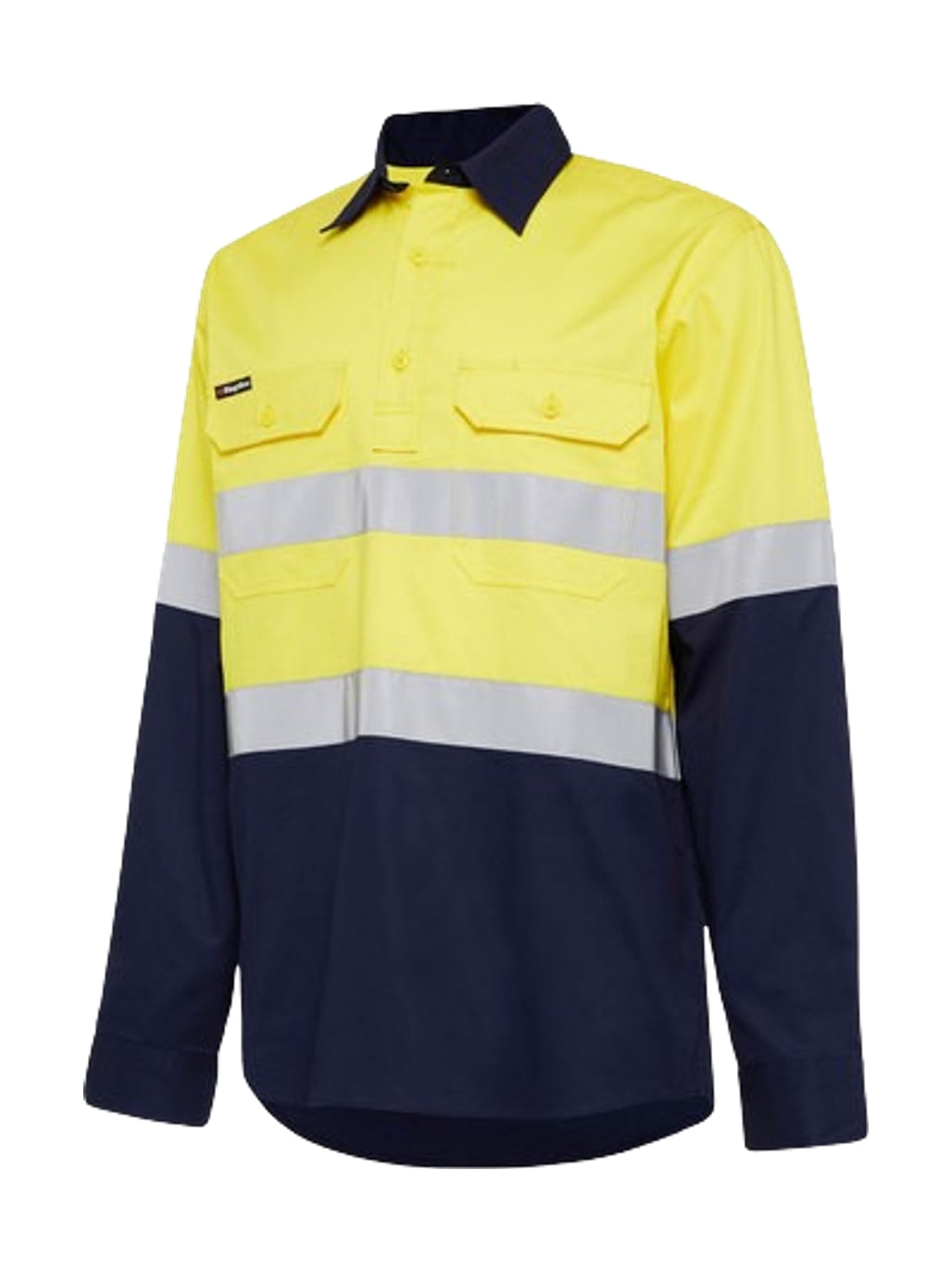 King Gee Closed Front - Men's Longsleeve Cotton Shirt K54007