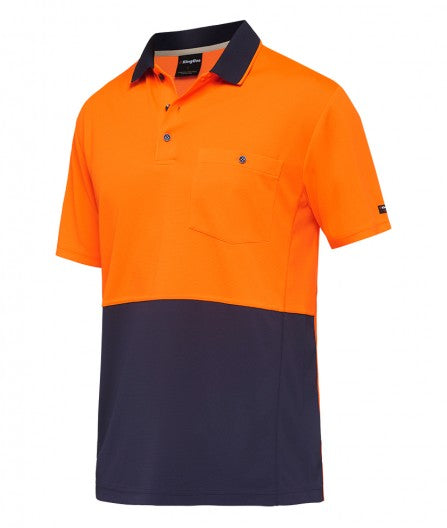 King Gee Workcool Hyperfreeze Spliced Polo Short Sleeve