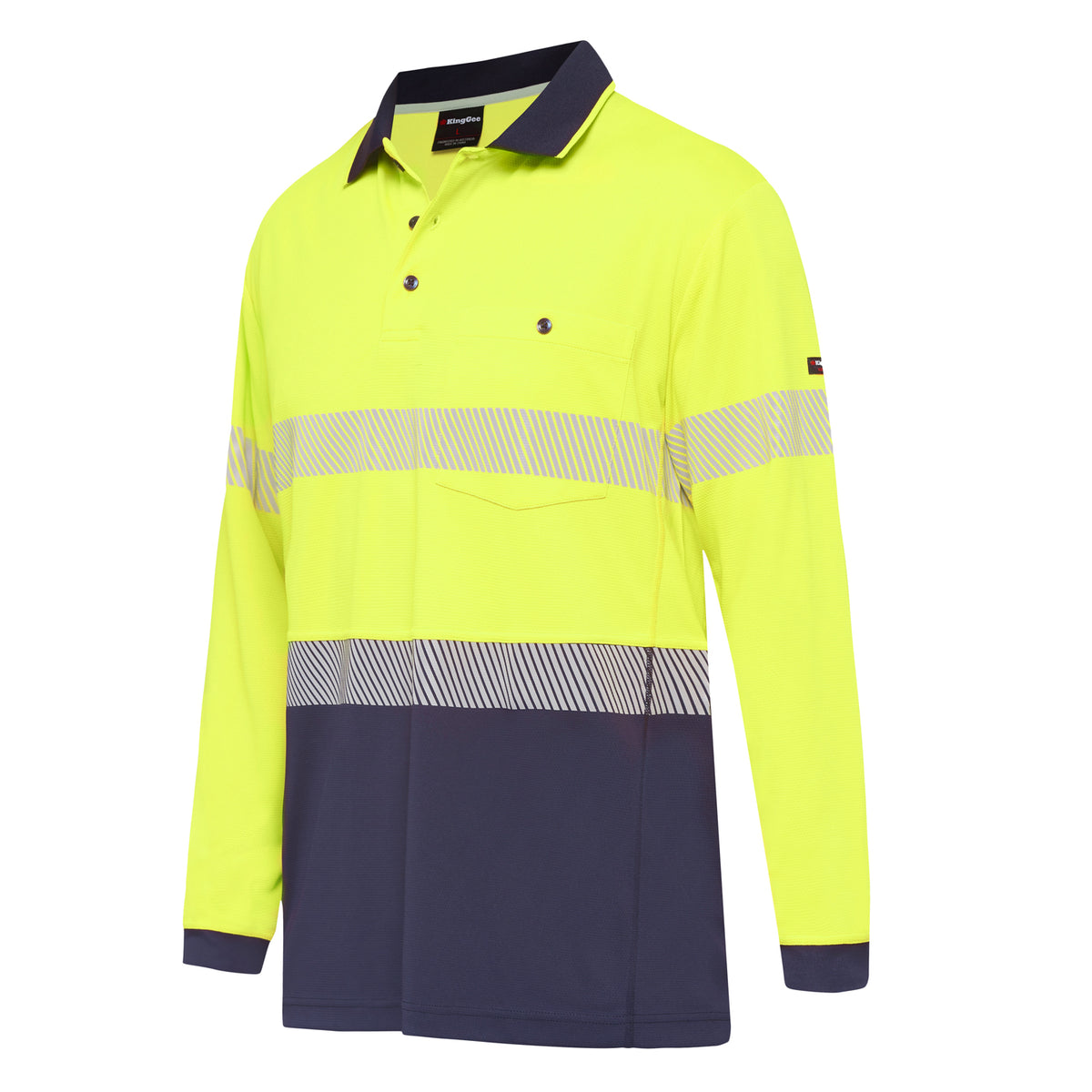 Polo Workcool Hi Vis Long Sleeve Hyperfreeze With Segmented Tape K54225