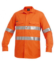 King Gee Work Cool 2 Hi Vis Ref Shirt L/S