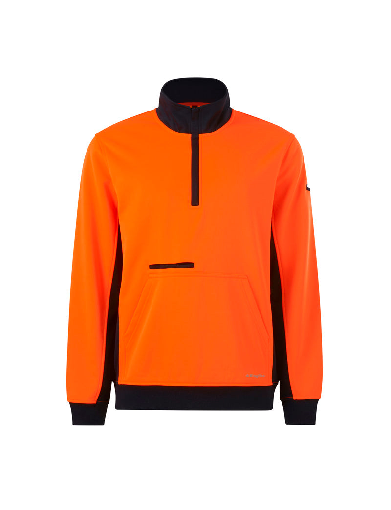 King Gee Hi Vis 1/4 Zip Fleece