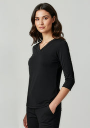 Ladies 3/4 Sleeve Lana Top K819LT