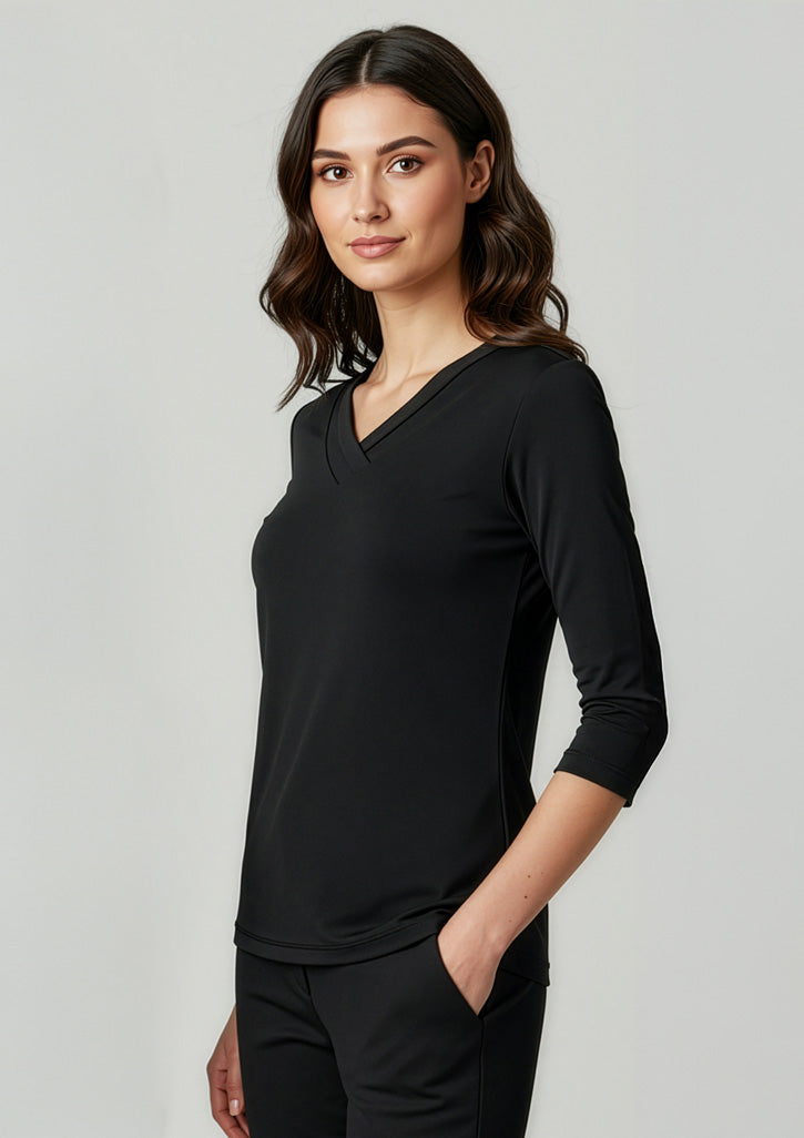 Ladies 3/4 Sleeve Lana Top K819LT