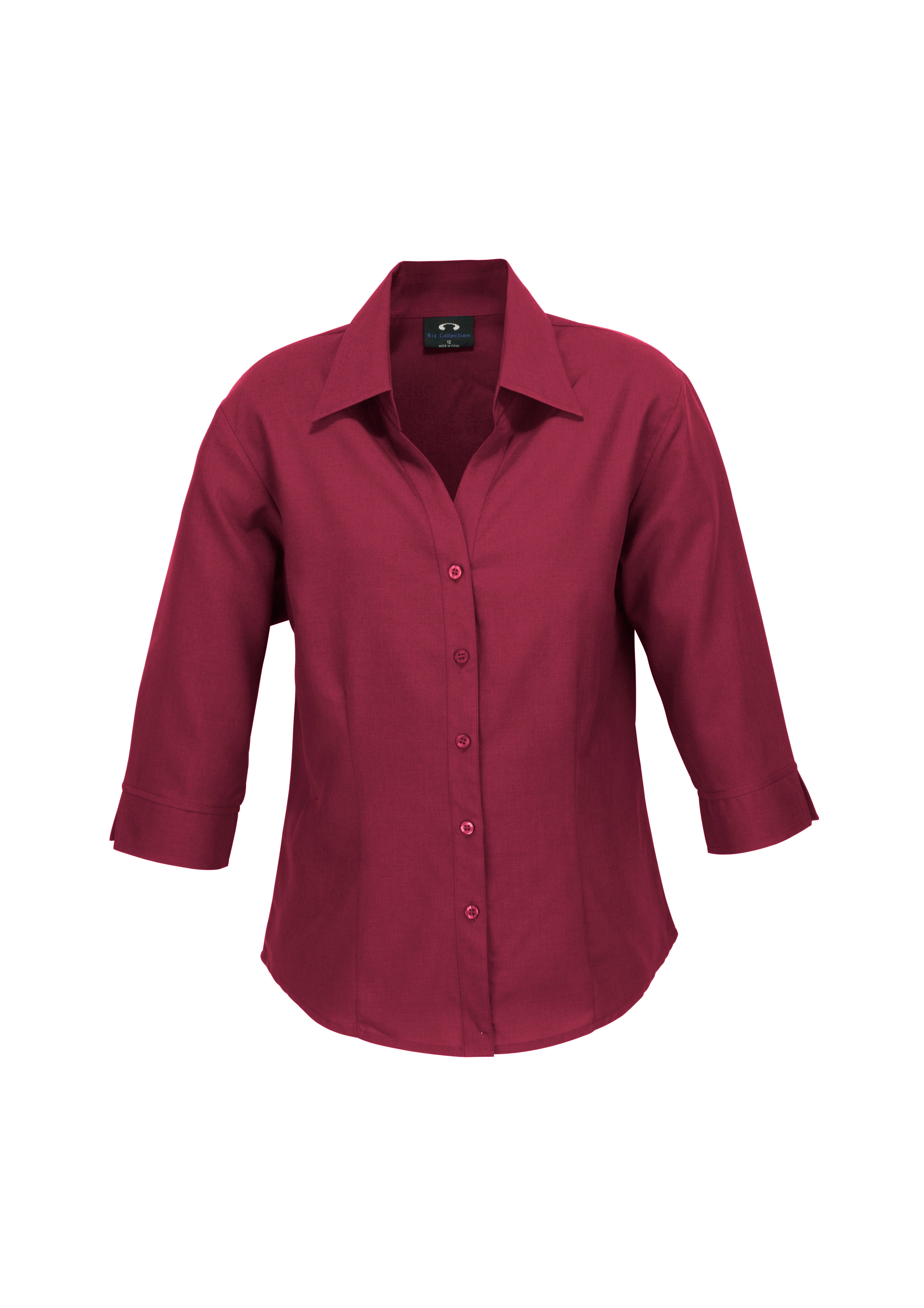 Ladies 3/4 Sleeve Oasis Plain Shirt