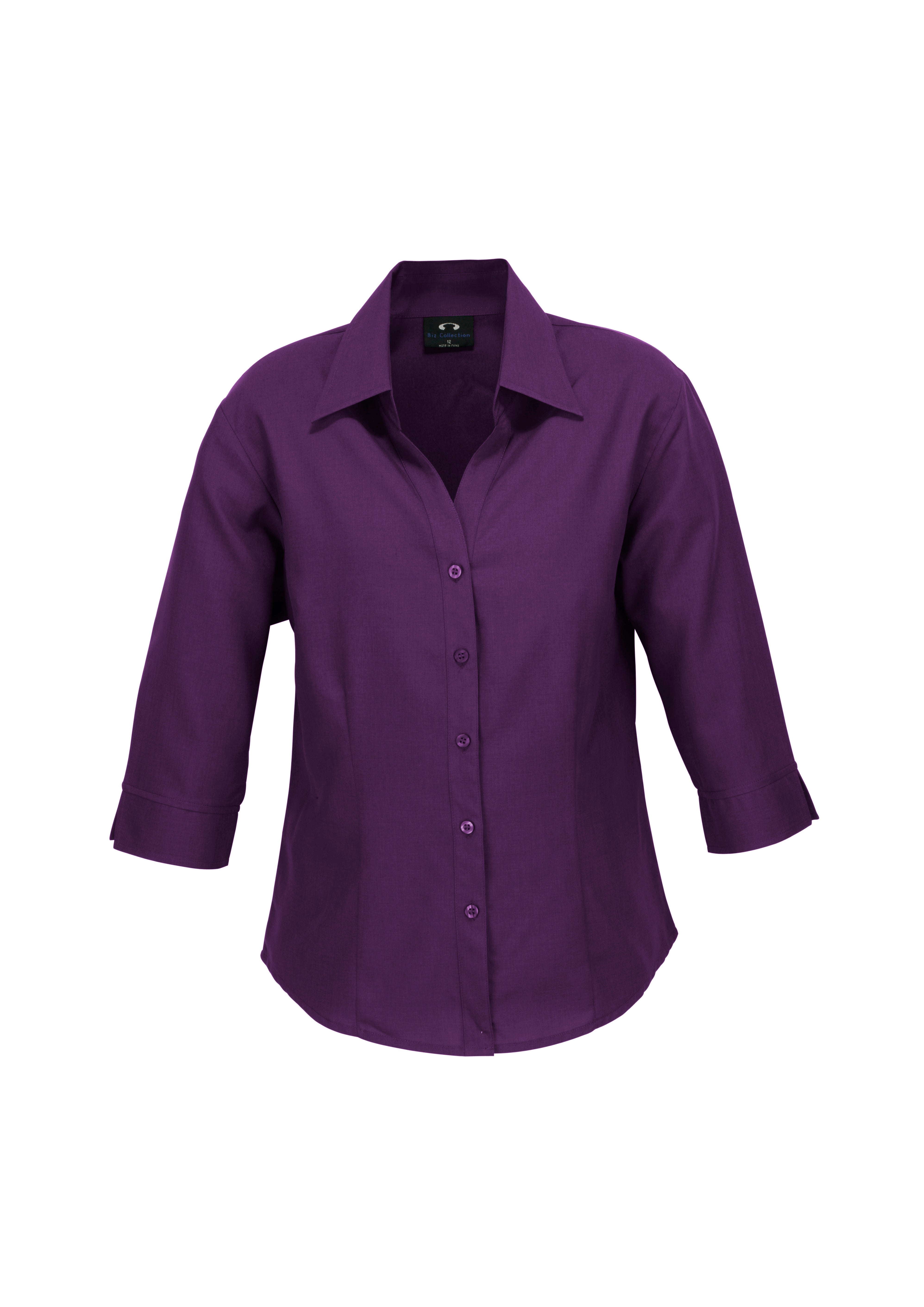 Ladies 3/4 Sleeve Oasis Plain Shirt