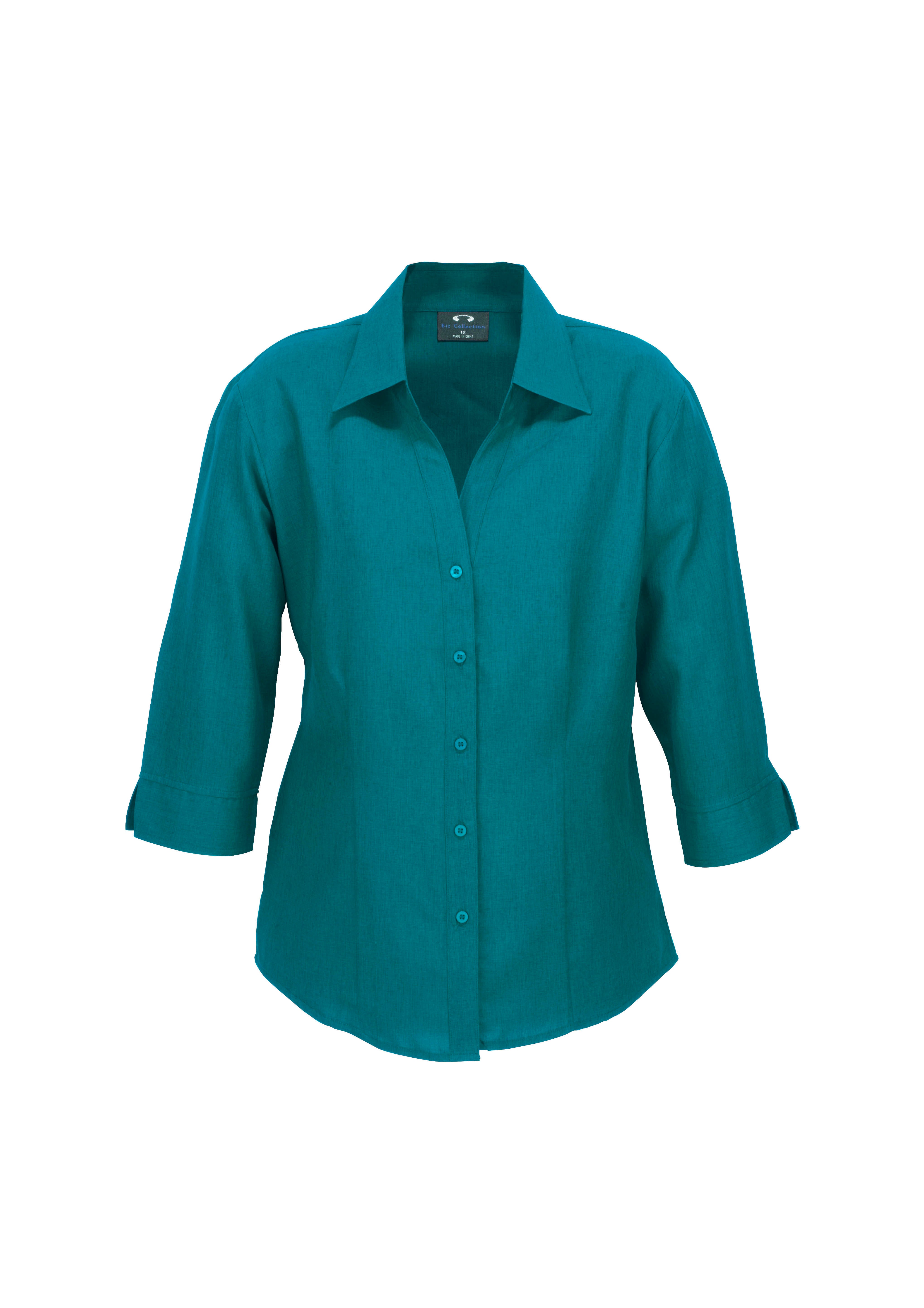 Ladies 3/4 Sleeve Oasis Plain Shirt