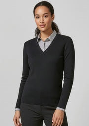 Women's V-neck Knit Pullover LP3506