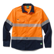 FXD Taped Hi-Vis Vented Stretch Long Sleeve Work Shirt LSH4T