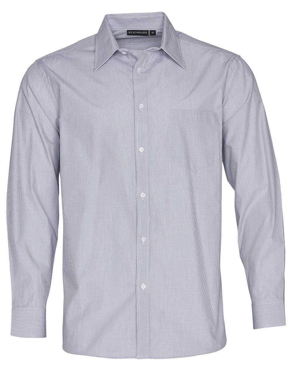Men's Fine Stripe Long Sleeve Shirt M7212