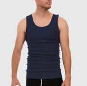 Tradie Mens 1Pk Cotton Singlet Navy