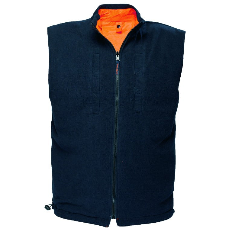 Cross Back Polar Fleece Reversible Vest