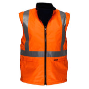 Cross Back Polar Fleece Reversible Vest