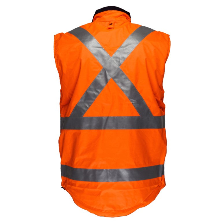 Cross Back Polar Fleece Reversible Vest