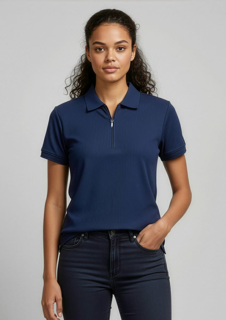 Ladies Micro Waffle Polo P3325