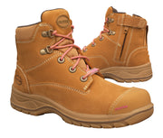 Oliver 49 Series Women's Ankle Height Zip Side Lace Up Boot