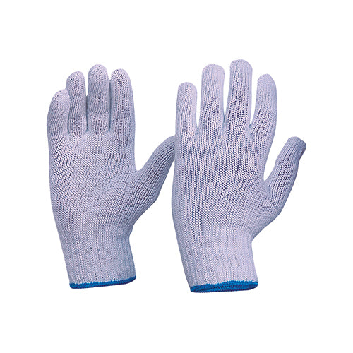 Knitted Poly/Cotton Gloves Mens Size Minimum 12 to Buy