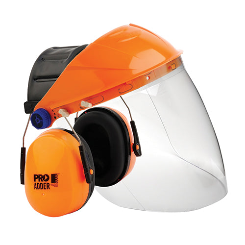 Browguard + Clear Visor + Adder Earmuff Combo