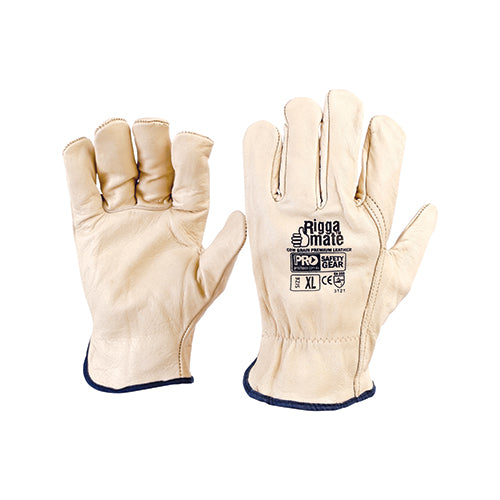 Riggamate Beige Premium Cowgrain Gloves