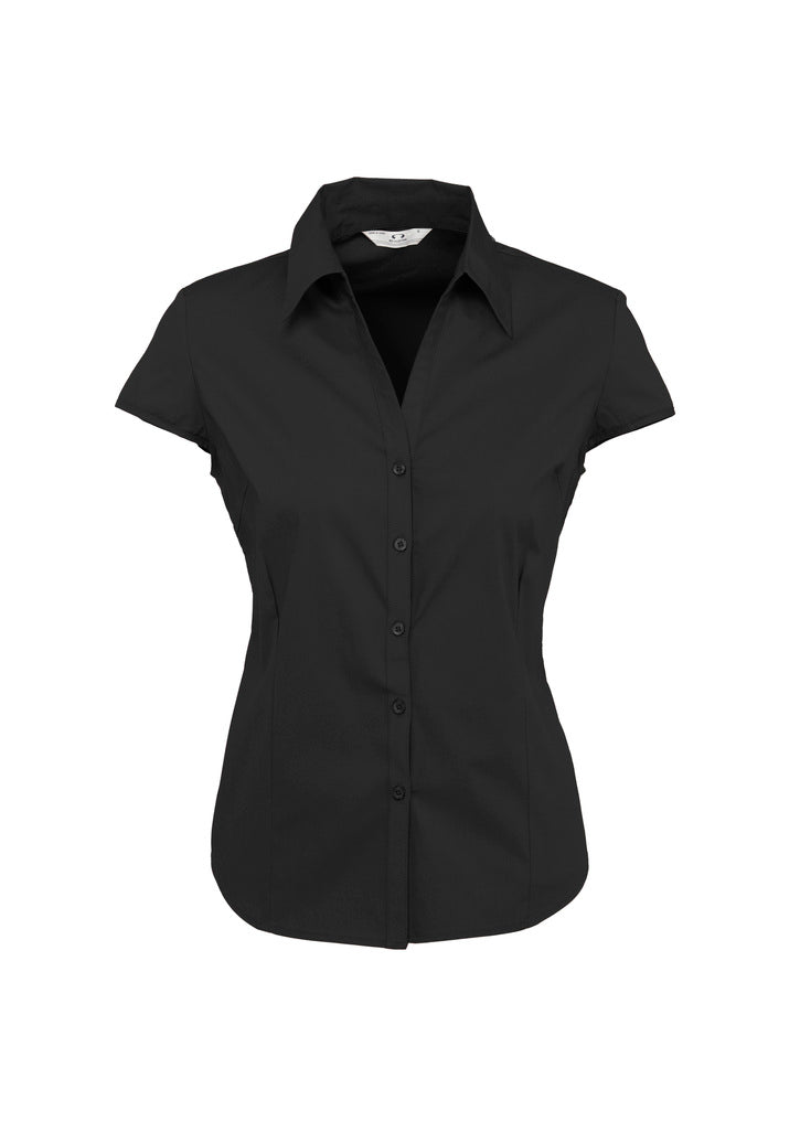 Biz Corporate Ladies Metro Cap Sleeve Shirt