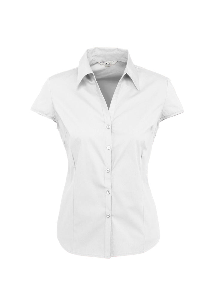 Biz Corporate Ladies Metro Cap Sleeve Shirt