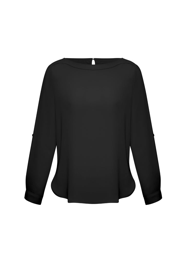 Ladies L/S Madison Boatneck Shirt