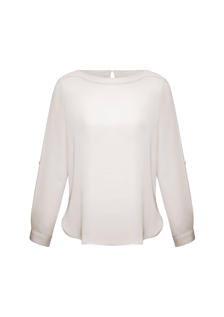 Ladies L/S Madison Boatneck Shirt