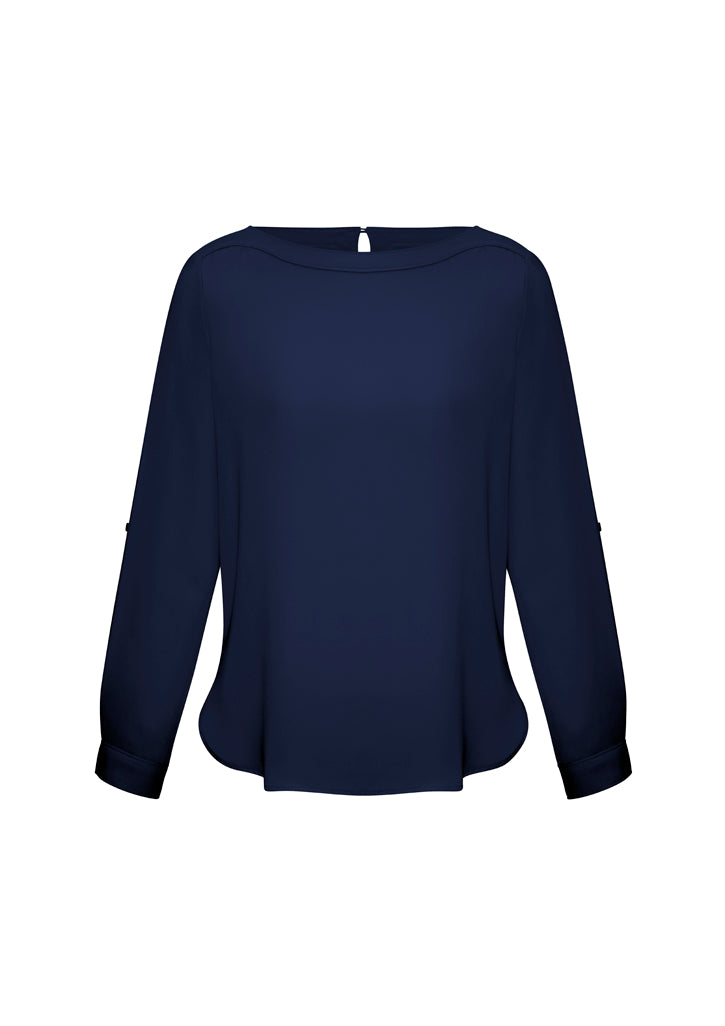 Ladies L/S Madison Boatneck Shirt