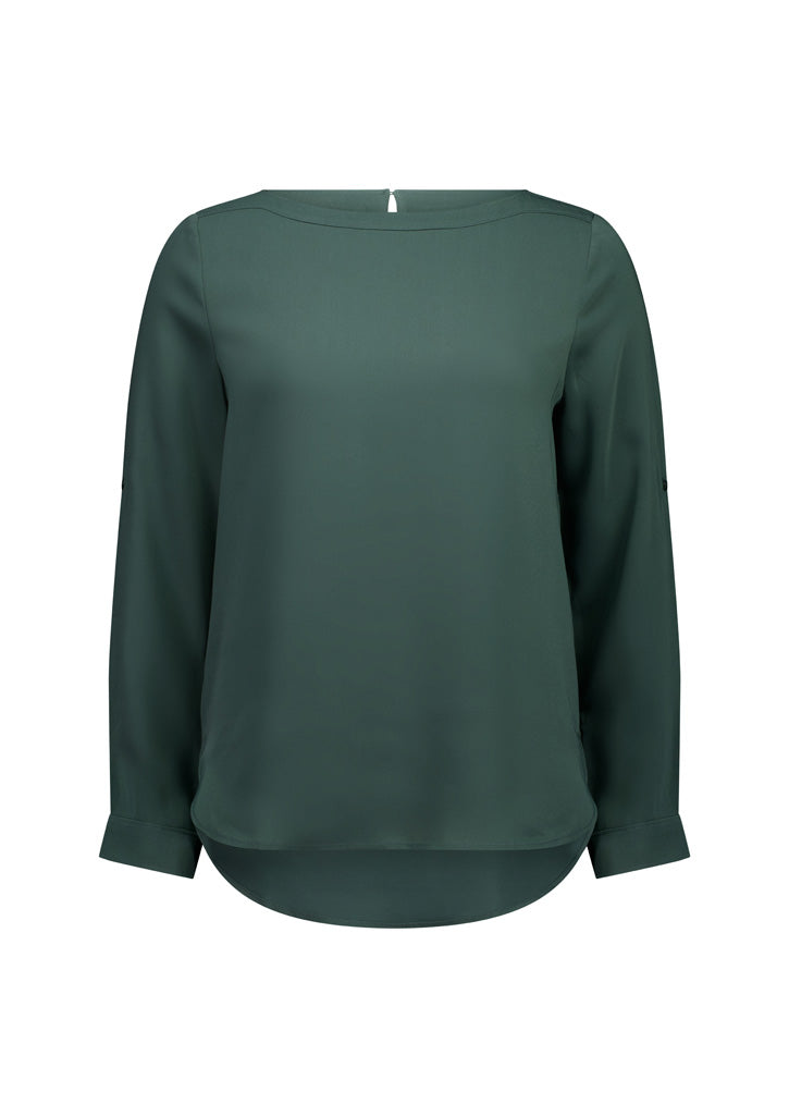 Ladies L/S Madison Boatneck Shirt S828LL