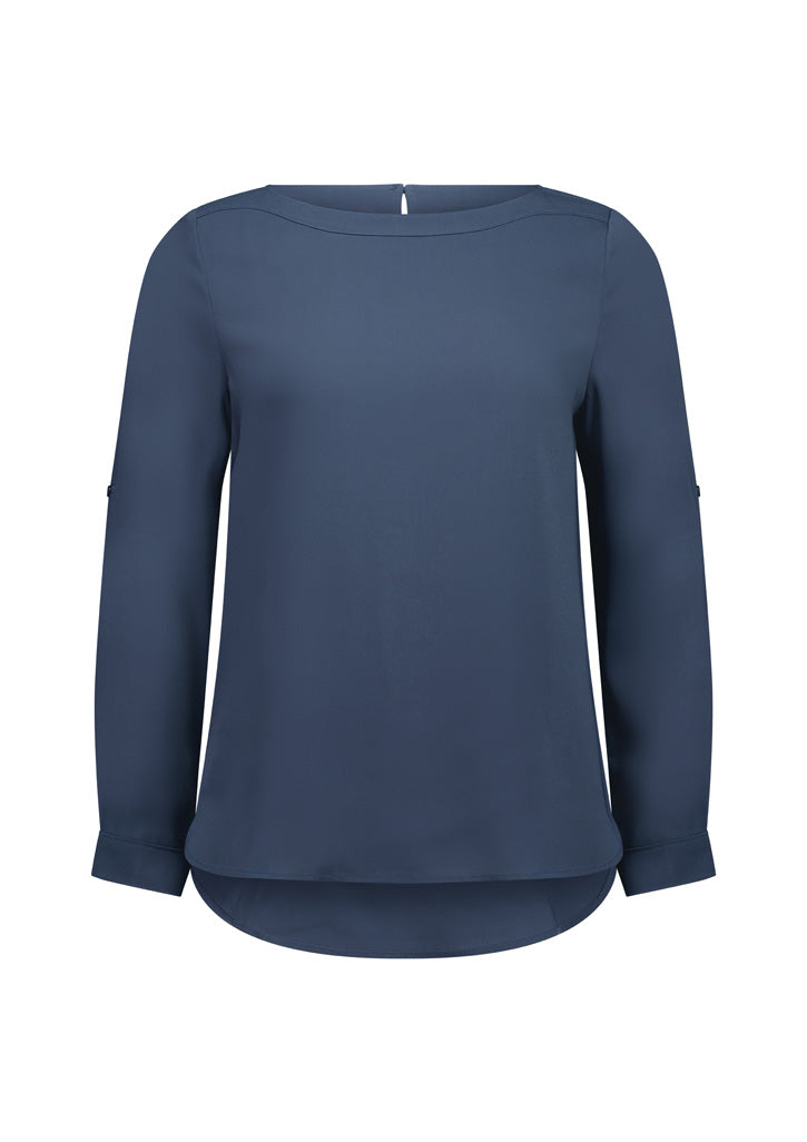 Ladies L/S Madison Boatneck Shirt S828LL