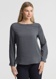 Ladies L/S Madison Boatneck Shirt S828LL