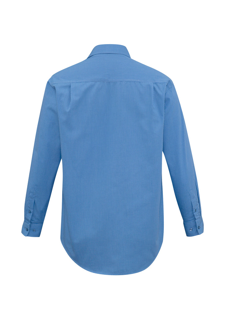 Biz Collection Men's Micro Check Long Sleeve Shirt