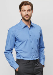 Men's Micro Check Long Sleeve Shirt SH816
