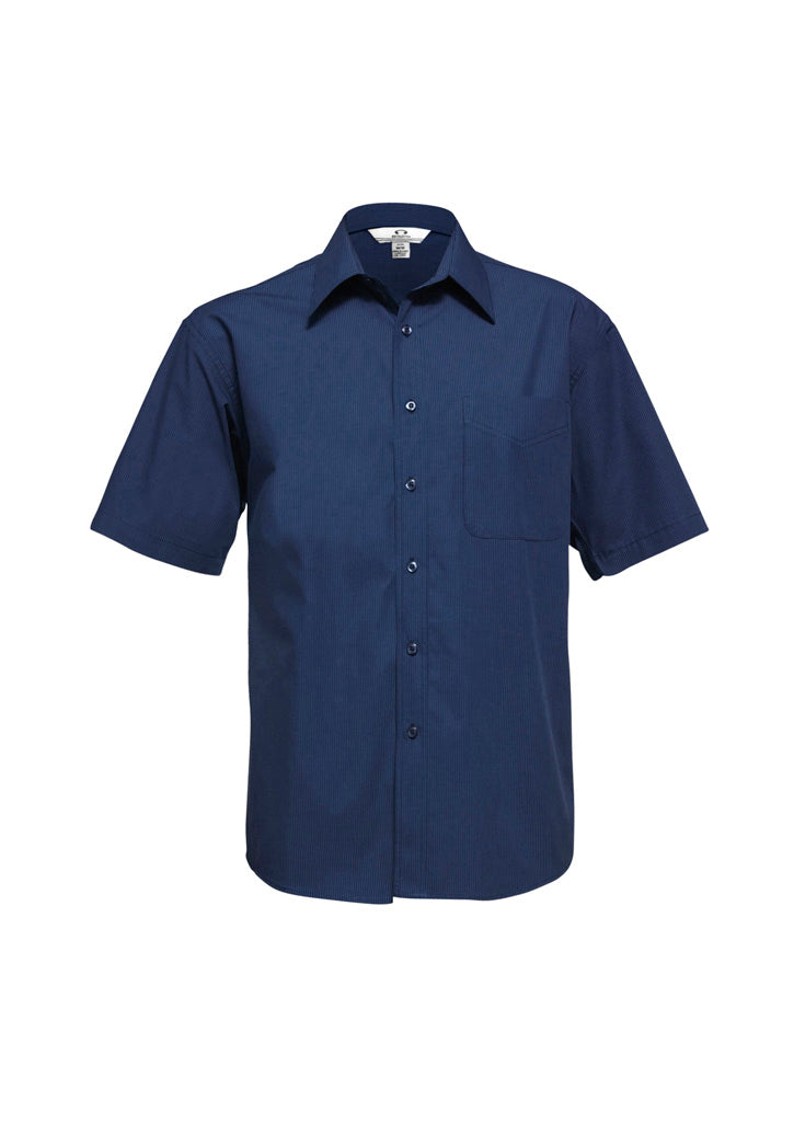 Micro Check Mens S/S Shirt