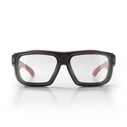 SafeStyle Converts Matte Graphite/Red Frame Clear Lens