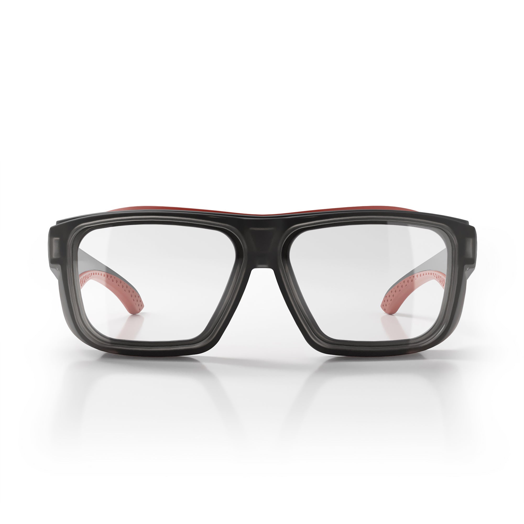 SafeStyle Converts Matte Graphite/Red Frame Clear Lens