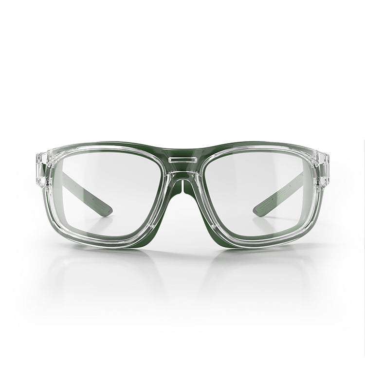 SafeStyle Switches Clear/Green Frame Clear Lens