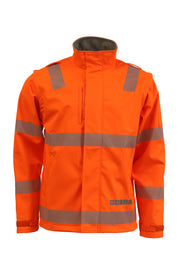 Soft Shell Jacket 2 In 1 FR/ARC Rated PPE 3 Orange