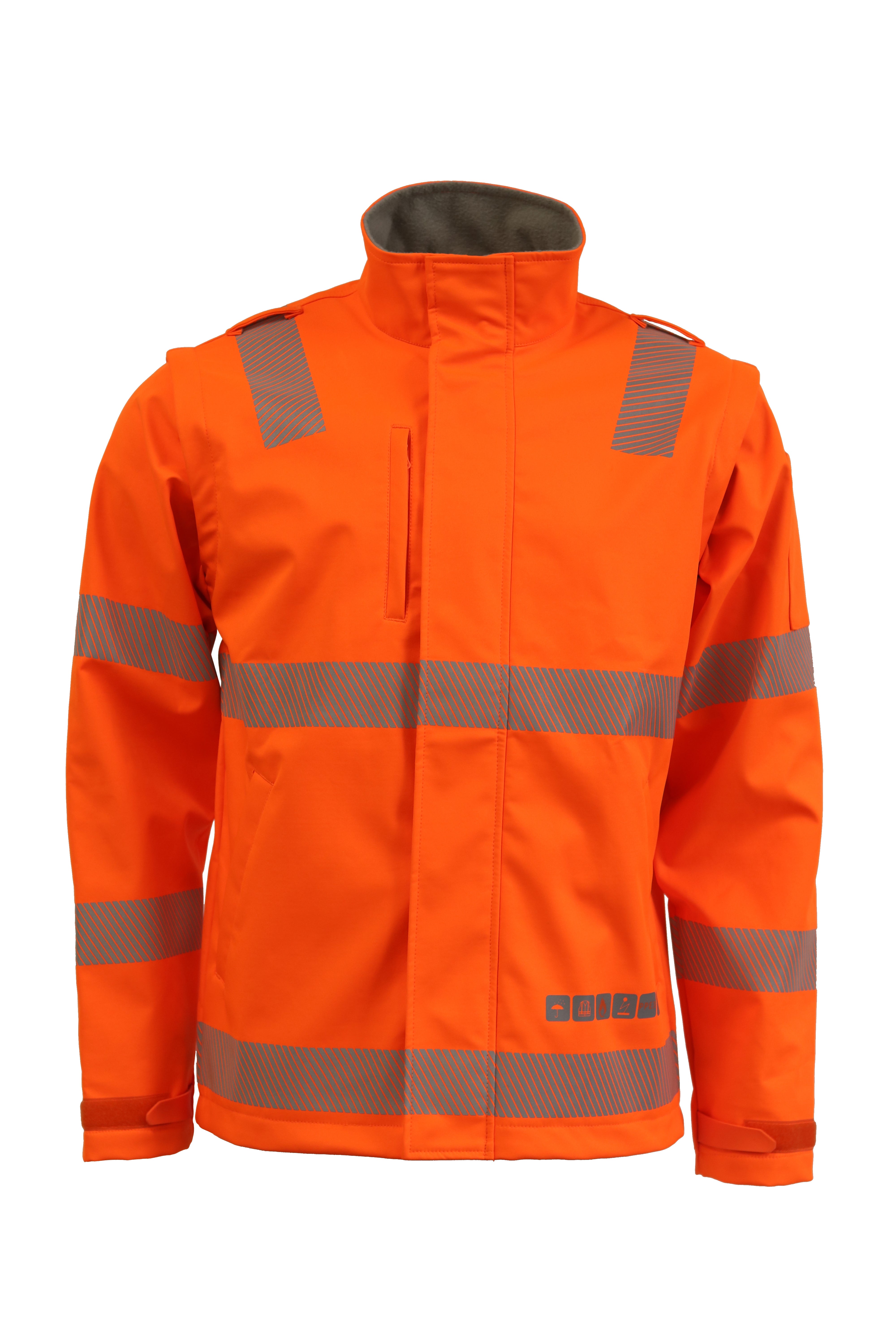 Soft Shell Jacket 2 In 1 FR/ARC Rated PPE 3 Orange