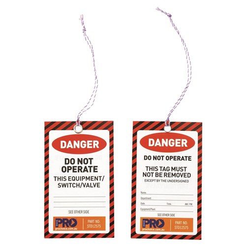 Do Not Operate Tag -125mm X 75mm