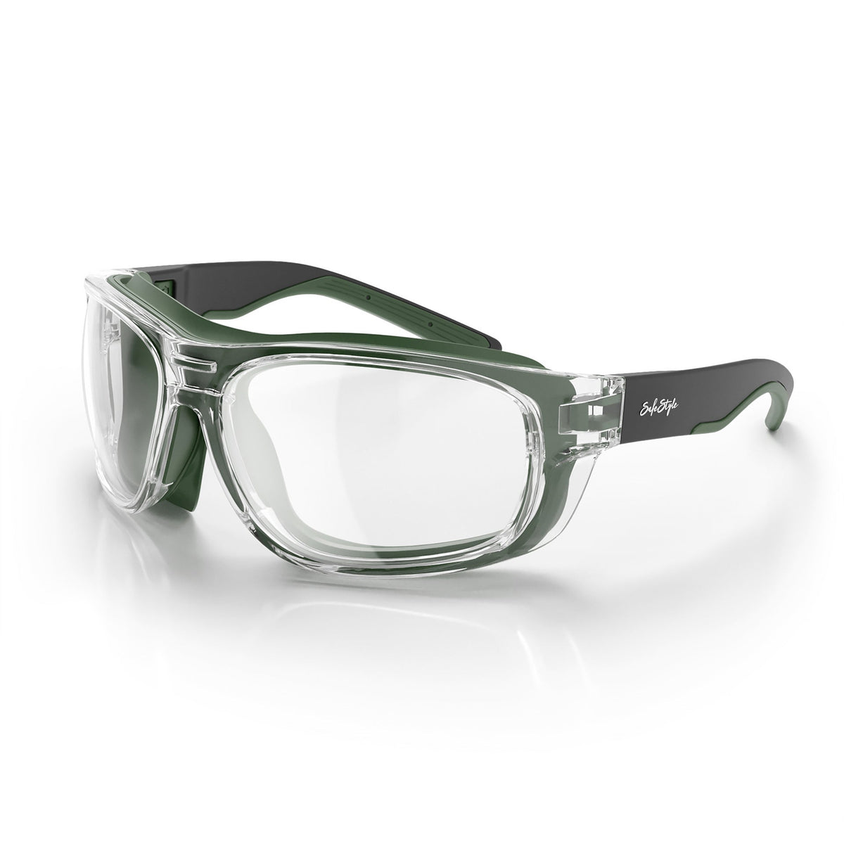 SafeStyle Switches Clear/Green Frame Clear Lens SPSW1-0002