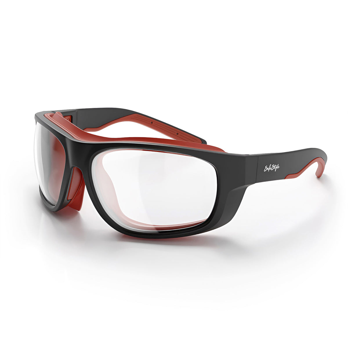 SafeStyle Switches Matte Black/Red Frame Clear Lens SPSW1-0000