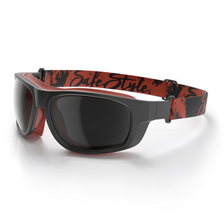 SafeStyle Switches Matte Black/Red Frame Grey Polarised Lens SPSW1-0001