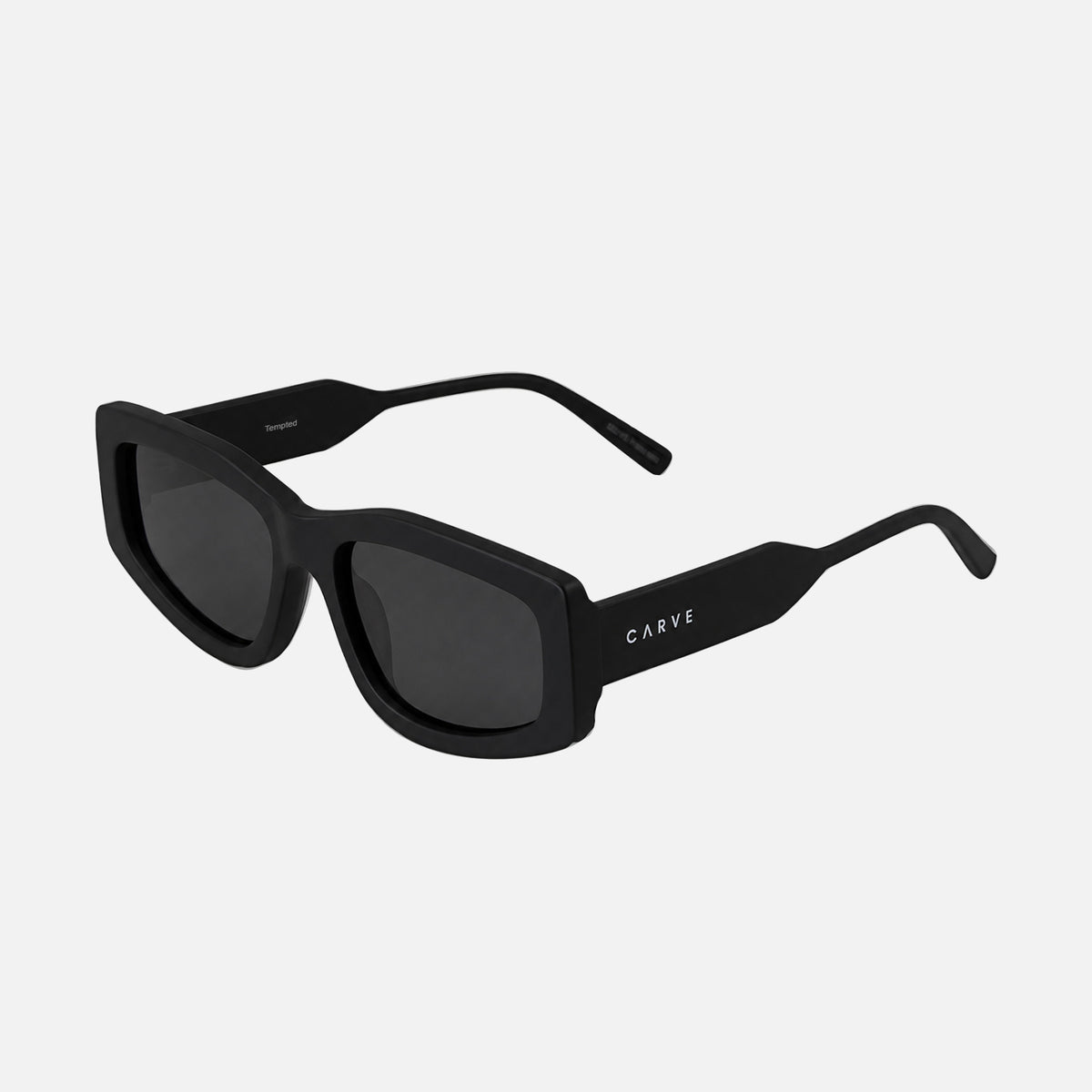 Tempted - Matte Black Frame Grey Polarized Lens 35313