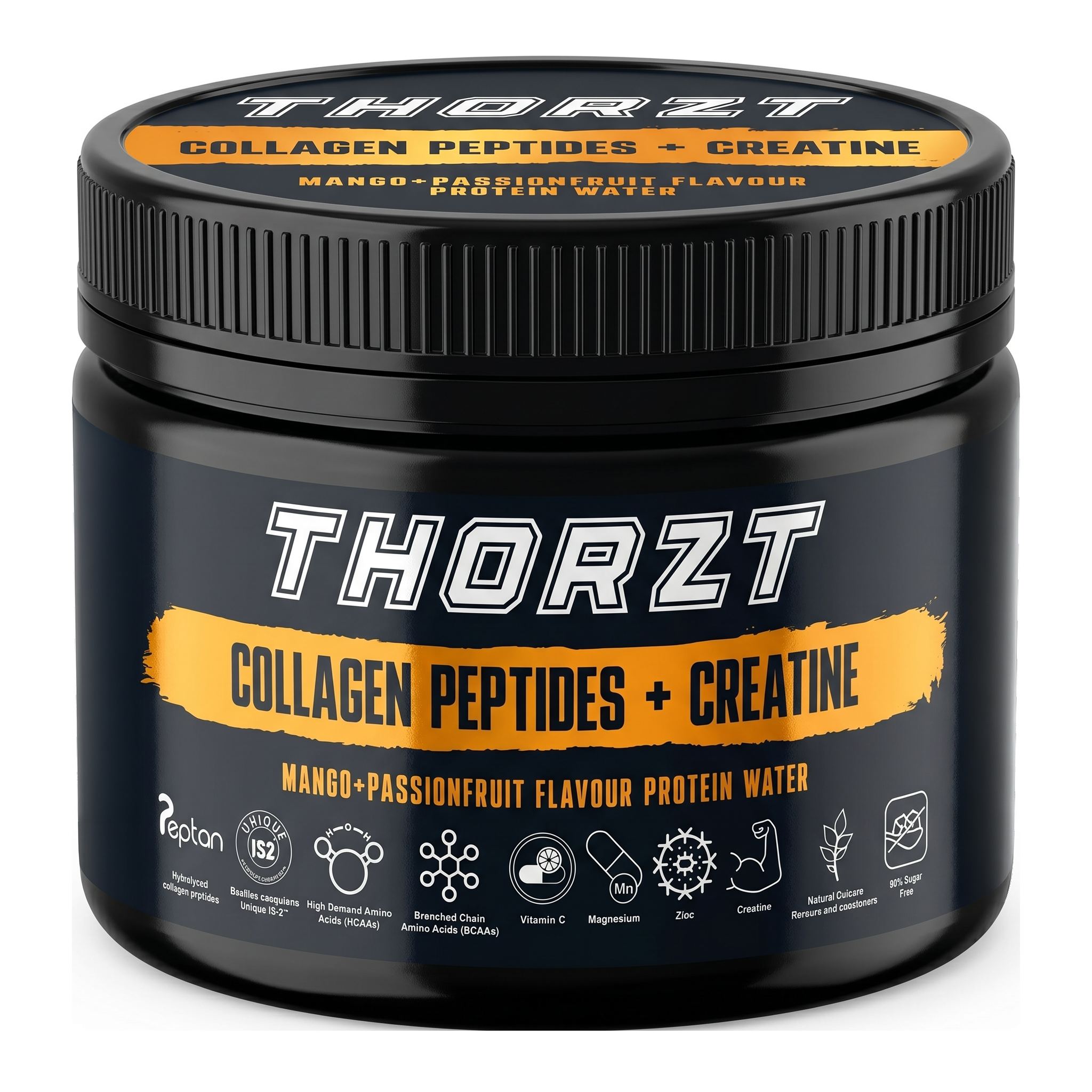 Collagen Peptides + Creatine Protein Water 300g Tub THRECT