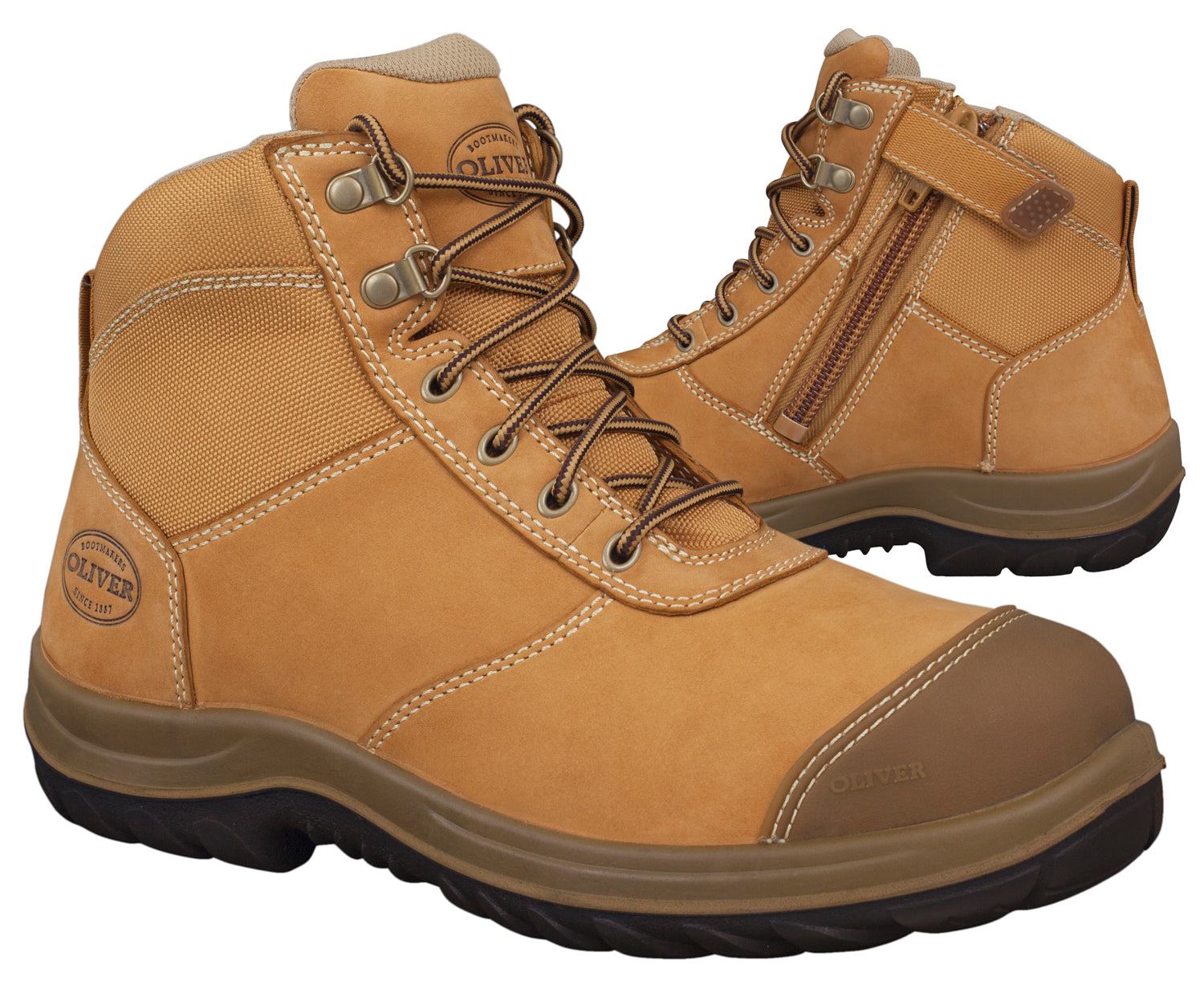 Oliver WB 34 Series Wheat Zip Sided Ankle Boot