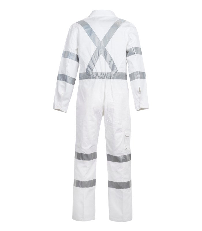 Hi Vis Cotton Drill Coverall With CSR Reflective Tape